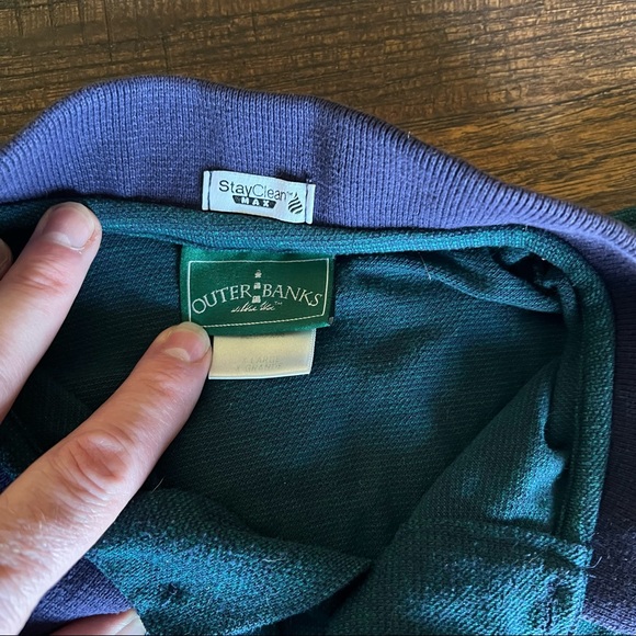 Outer Banks Green-Blue Polo Shirt XL - Picture 5 of 6